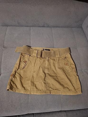 sako i suknja komplet: ONLY suknja u safari/khaki stilu - Model: kratka A-linija - Boja — 1