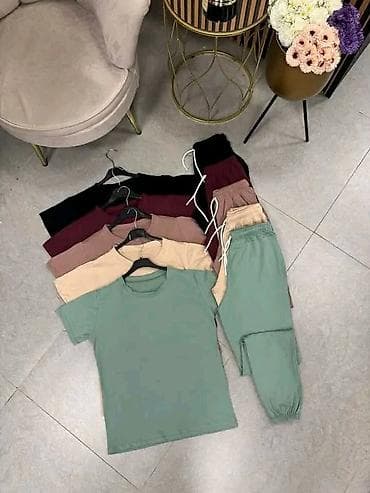 novi model tech fleece: Komplet majica kratkih rukava i donji deo trenerke. Pamuk sa elastinom — 6