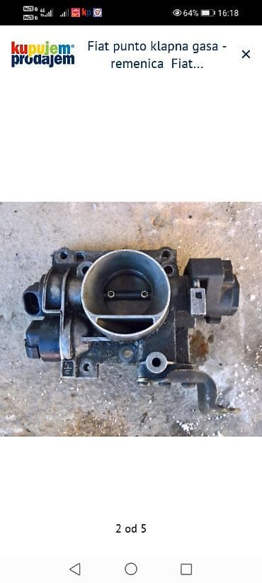 Water Transport: Fiat Punto – klapna gasa + remenica radilice - Originalna klapna gasa — 2