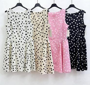 pantera haljine: Haljina na tufne - Model: bez rukava, okrugao izrez, blago — 3