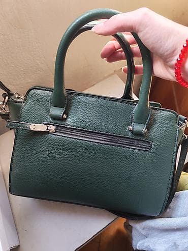 samsonite poslovne torbe: Elegantna damska torba – tamnozelena - Materijal: veštačka koža sa — 2