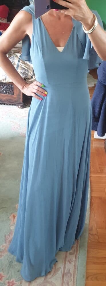 S (EU 36), color - Light blue, Evening, With the straps