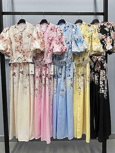 morgan haljina: ❤️Elegantna midi haljina sa cvetnim printom i remenom
S M L — 5