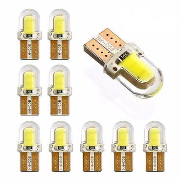 set za polimerizaciju farova 220v: -T10 Silikonska cob led sijalice vodotporne beloplavicaste 6000k 12v — 4