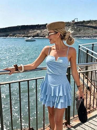 tifany haljina: Ženska letnja haljina sa tufnama – 2700 din
S M L — 2