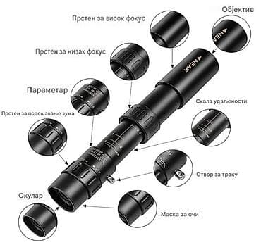 Books, Audio & Video formats: Nov kvalitetan teleskop 300*40 uveličanje sa tronožcem i držačem za — 3