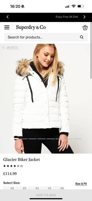 zimska jakna: SUPERDRY original jakna, prelepa, malo je zaprljana ispod mesta gde se — 5