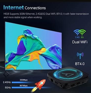 adapter za struju: Android tv boks Vontar 8K - H618 - 4/32GB - Android 12 Garancija na — 10