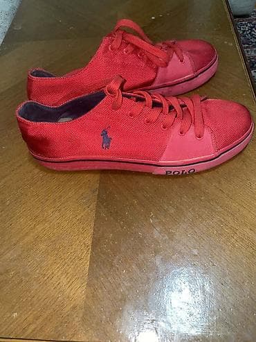 nike air max command leather: Polo Ralph Lauren patike – crvene - Model: niske patike sa pertlama - — 3