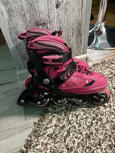 Bicikli: Rolerke na četiri točka – roza/crne Prelepi bez ostecenja - Tip — 2