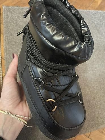 letnja obuca: K3 dečje zimske čizme – crne “moon boots” patike/čizmice, jednom — 1