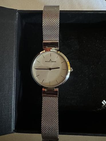 satovi loznica: Jacques Lemans elegantni ručni sat – minimalistički dizajn u srebrnoj — 6