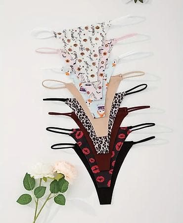 Ženske tange gaćice – set različitih dezena - Model: tange sa uskim