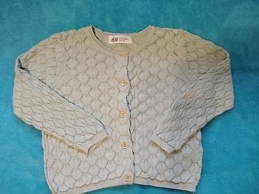 H&M džemper mint zelene boje Veličina 92 cm 1,5-2 god pamučni