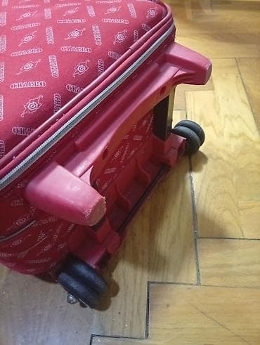 zenske putne torbe: Tvrdi putni kofer na točkiće – crveni, brend Gepardro/Polo Road — 8