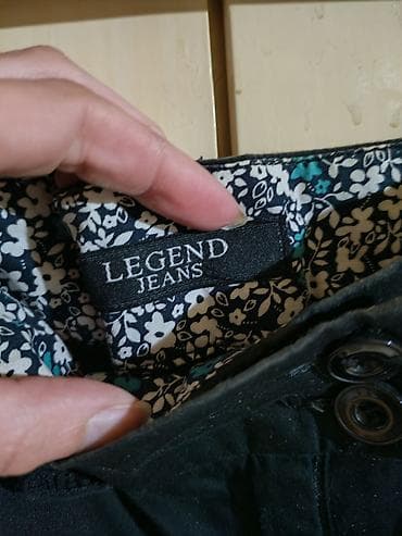 legend trenerke: Crna suknja LEGEND JEANS - Klasičan A-kroј, dužina iznad kolena - — 2