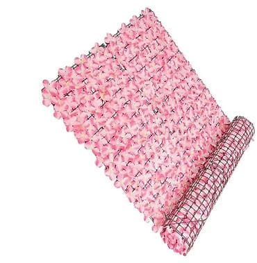 roze fotelje: 🌸 Dekorativna ograda od veštačkog cveća 3x1m 🌸 Ulepšajte svoju terasu — 9