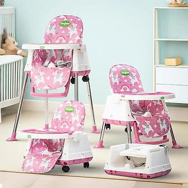 forma ideale kompjuterski stolovi: Stolica za hranjenje BABY LINE Y22 – Rozi Jednorog (šifra — 1