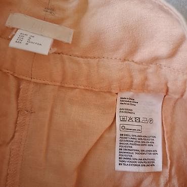 Shorts, Britches: H&M ženske šorts bermude, boja svetlo breskva. - Model sa visokim — 1