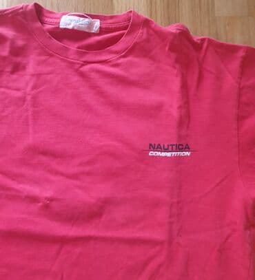 jakne sa krznom beograd: NAUTICA crvena majica. XL velicina, pazuh 62 cm, duzina 77cm, ramena — 2