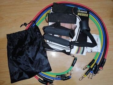 kompleti za vezbanje: 1650din Elastične gume/Trake za vežbanje Komplet od 11 delova, 5 — 3