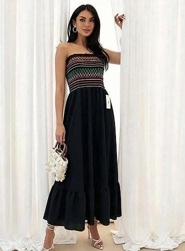 Haljine: Boho haljina na bretele bez naramenica – maxi dužina — 2