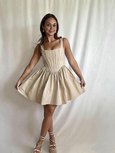 haljine srbija: Mini haljina sa korset krojem - Model: mini A-kroja sa bogato — 4