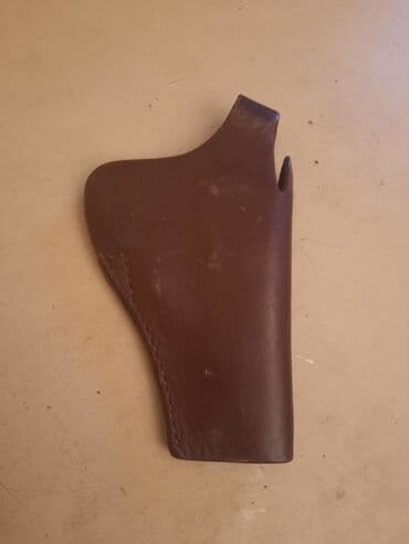 pribor za ribolov: Braon kozna futrola za pistolj — 1