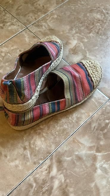 ženske cipele: Šarene espadrile sa štraftama( par puta obuvene, pokusaj, jer su mi — 5