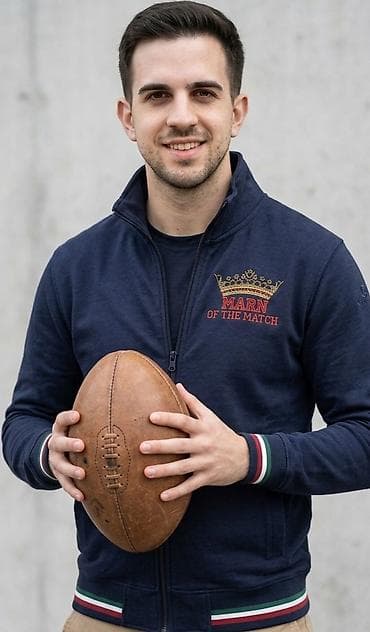 dukserice na raskopcavanje: Muška sportska dukserica sa rajsferšlusom – “Man of the Match” - — 1