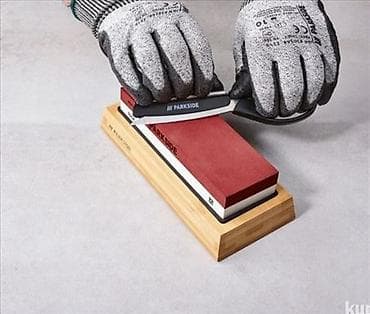 Električne bušilice: PARKSIDE dvostrani kamen za oštrenje noževa sa postoljem - — 10