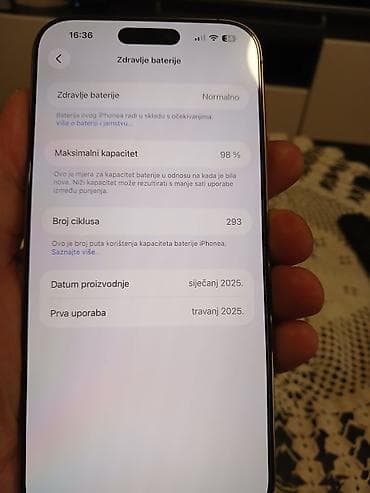 iphone 11 pro prodaja: Apple iPhone 16Pro max– titanijumska završna obrada, sa kutijom — 2