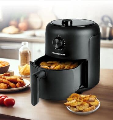 Kitchen Appliances: Friteza na vruć vazduh marke Gourmetmaxx, crne boje, sa digitalnim — 5
