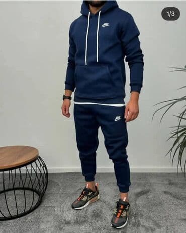 los angeles trenerka: Komplet, 2XL, Nike, bоја - Tamnoplava, Pamuk — 3