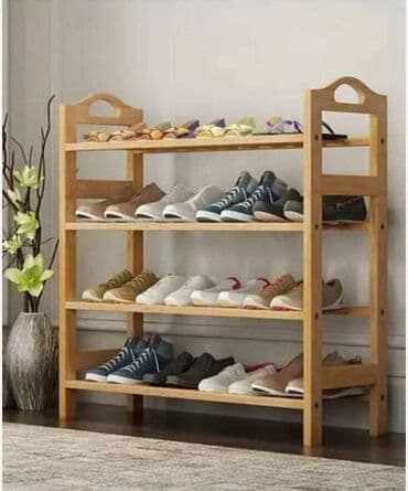 simpo regali za dnevni boravak: 💜CIPELARNIK 3000 din Četvoroslojna bambusova polica za cipele – — 2