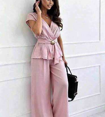kupi lil solid 2.0 crna gora: Damski komplet – bluza i pantalone širokih nogavica. - Gornji deo — 4