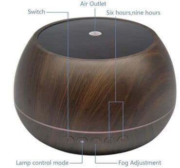 aparat za penu od mleka lidl: Ovlaživač vazduha aroma difuzor sa Bluetooth zvucnikom i 7 led boja — 3