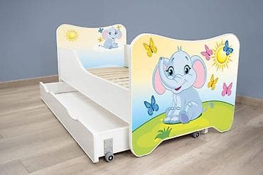 Dečiji krevet 160x80 cm Happy Kitty + fioka Little Elephant -