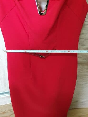 haljine secene ispod grudi: M (EU 38), color - Red, Evening, With the straps — 4