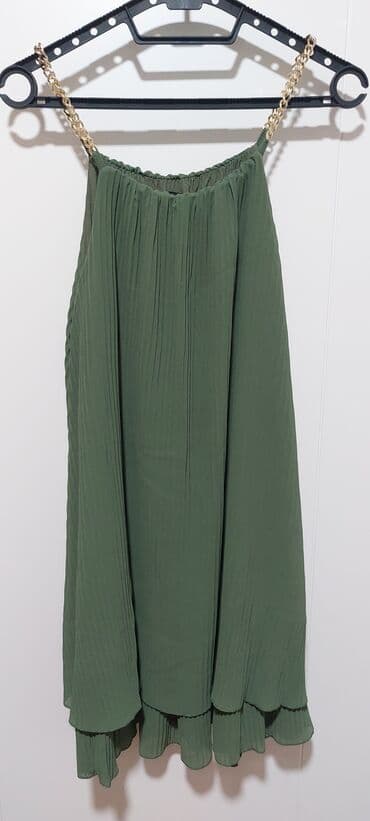 srebrna haljina kakve cipele: M (EU 38), color - Khaki, Cocktail, With the straps — 2