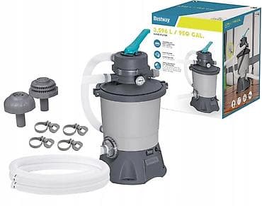 crevo za maglu: Bestway peščana filter pumpa 3.596 L/h – za bazene do 18.100 L ✅ — 1