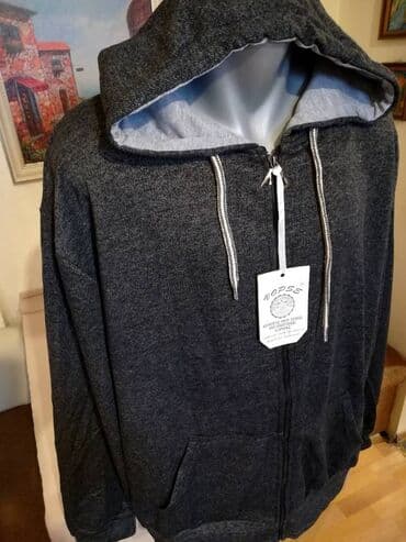 velicine pantalona: Novi muski duks sa kapuljacom Vopse u velikom broju Teget 5XL 6XL — 3