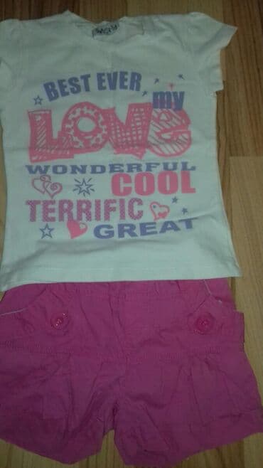bebe devojcica 3 5 godina: Set: T-shirt, Shorts, 110-116 — 2