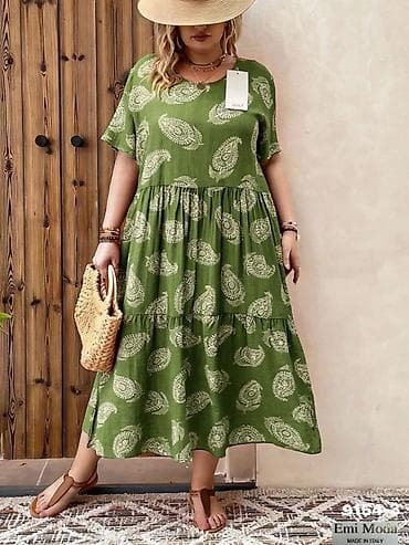 numoco haljine: 💫Midi letnja haljina sa printom – Emi Moda, Made in Italy — 1