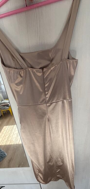 plavo bela haljina: Khan M, bоја - Zlatna, Večernji, maturski, Na bretele — 2