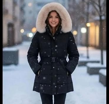 Ženska zimska parka – tamno plava/crna - Topao, punjeni model sa na lalafo.rs Ženska zimska parka – tamno plava/crna - Topao, punjeni model sa