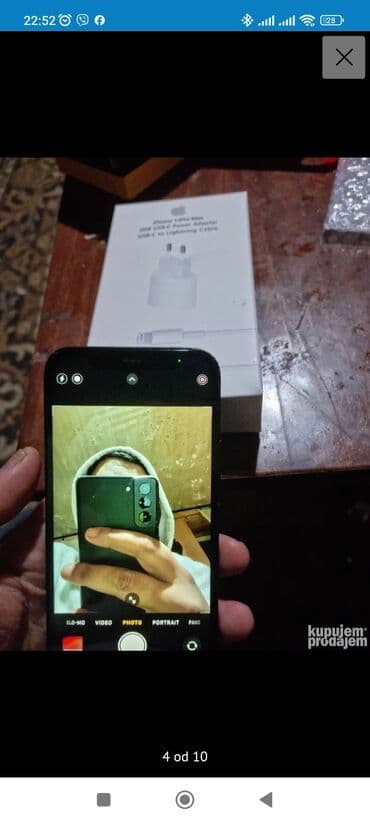 samsung punjač: Apple iPhone iPhone 12, 128 GB, Pacific Blue, Otisak prsta, Bežični punjač, Face ID — 4