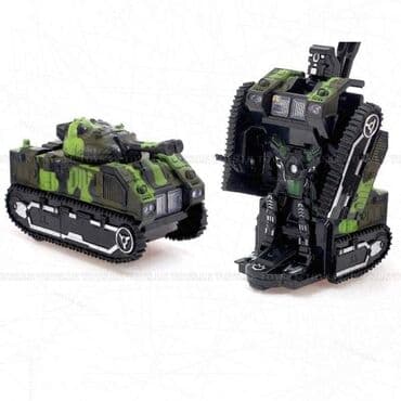 tenkovi igracke: 1300din Ratnički tenk u vojnom stilu koji se pretvara u robota, sa — 2