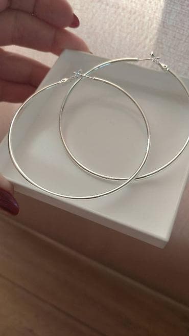 Watches: Hoop earrings, Material: Silver — 6