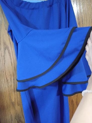 Blazers: M, color - Blue, Oversize, Long sleeves — 4